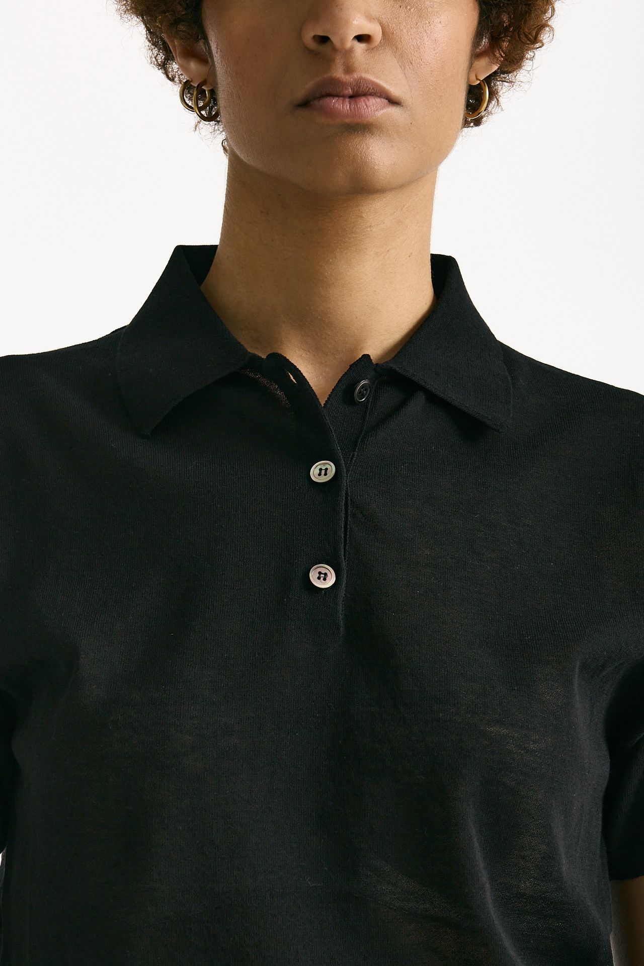 Polo in cotone nero women Grifoni - 5