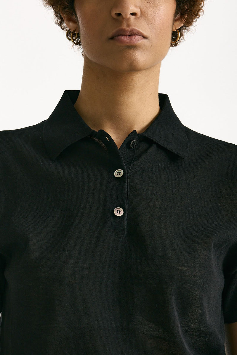Polo in cotone nero women Grifoni - 5