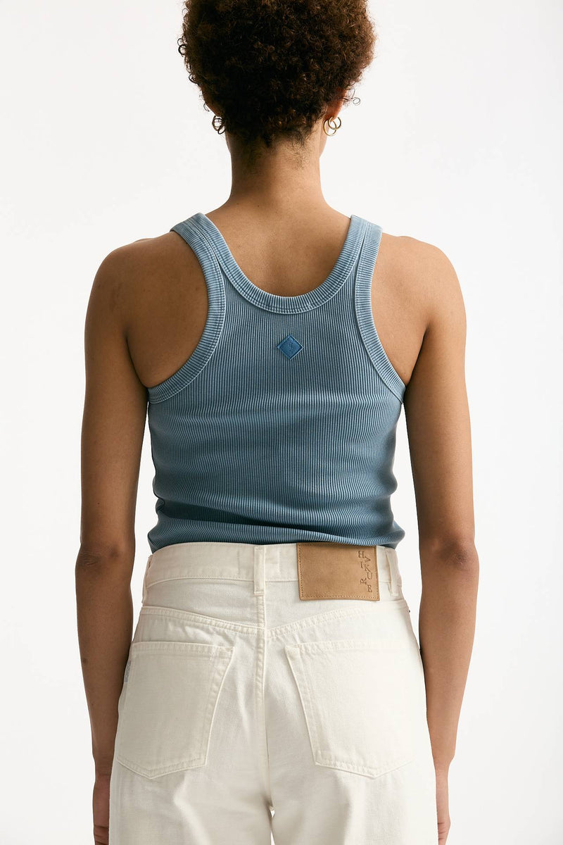 Top a costine azzurro slavato women Haikure - 4