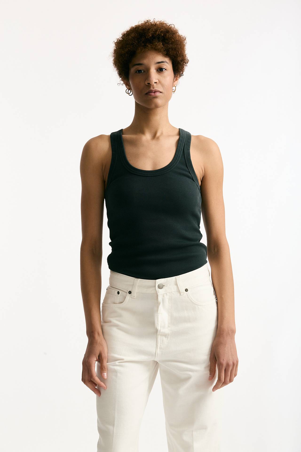 Top a costine nero slavato women Haikure - 1