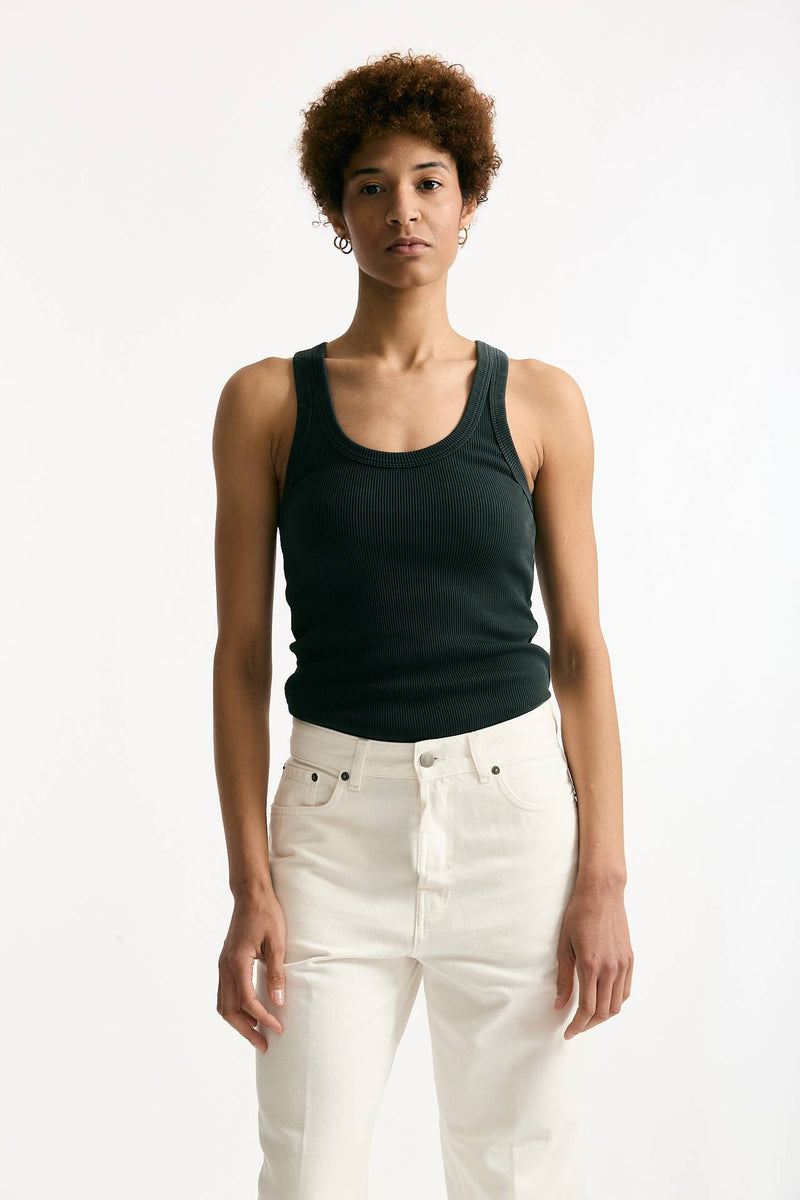 Top a costine nero slavato women Haikure - 1