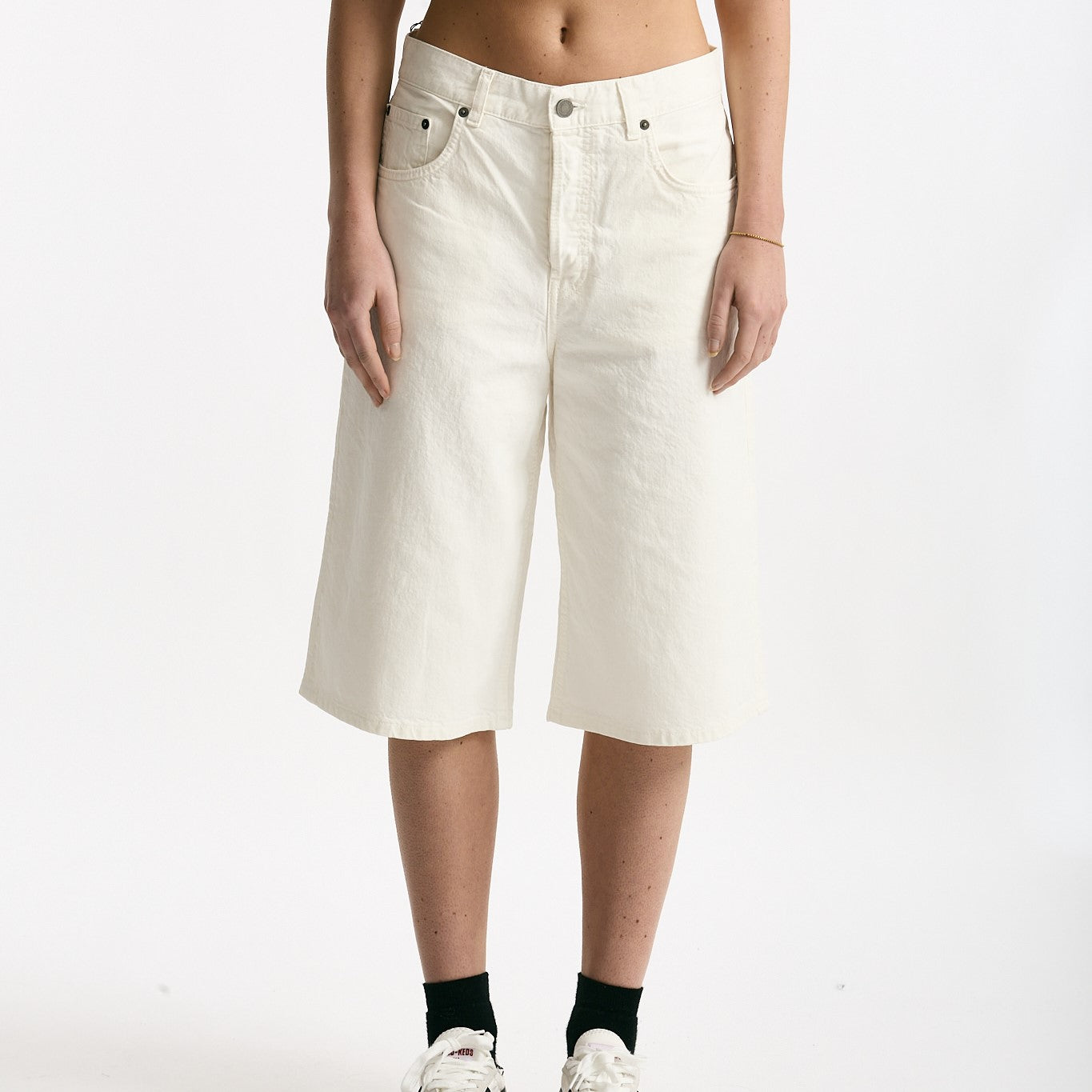 Bermuda in cotone e lino vita alta women Haikure - 7