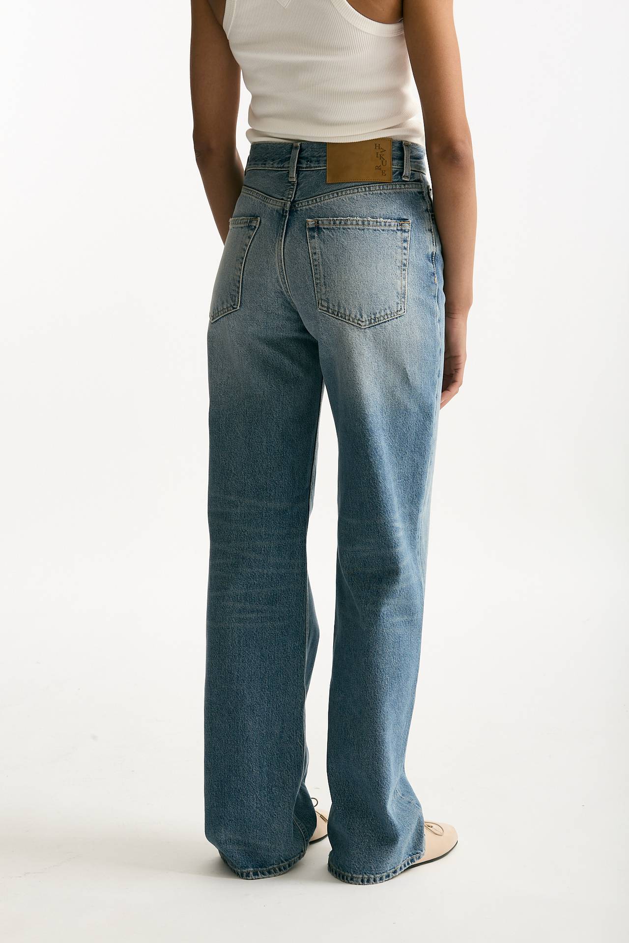 Jeans palazzo KOREA lavaggio chiaro women Haikure - 4