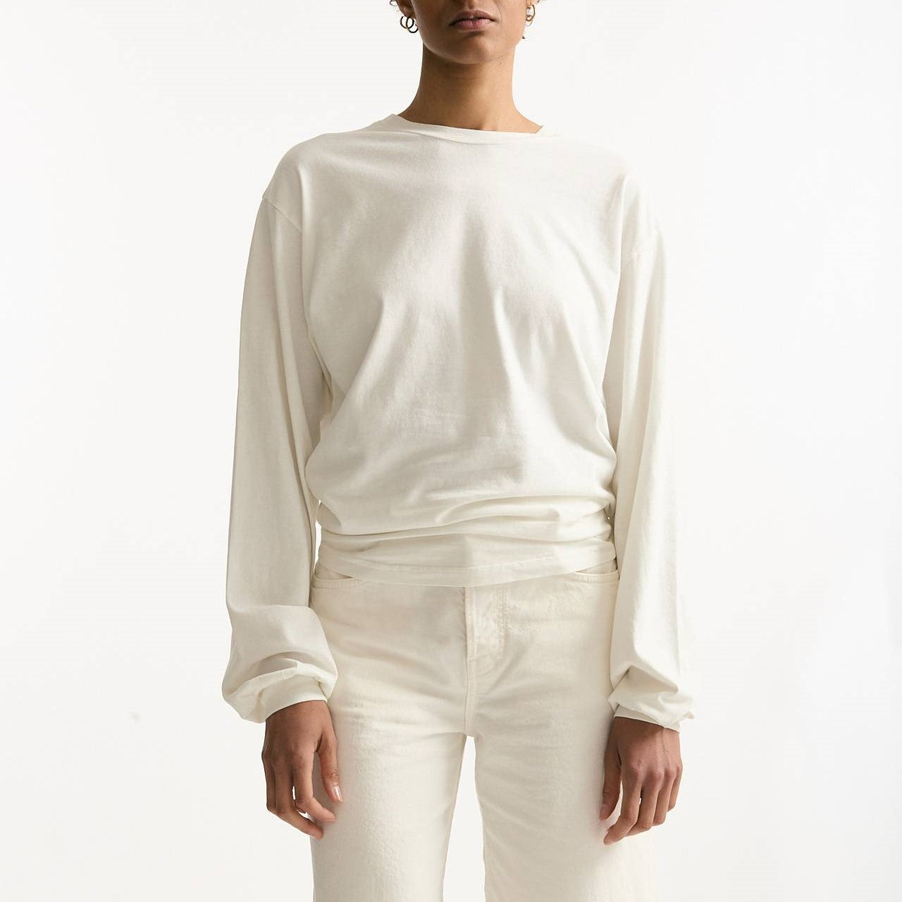 T-shirt girocollo over bianco women Haikure - 5