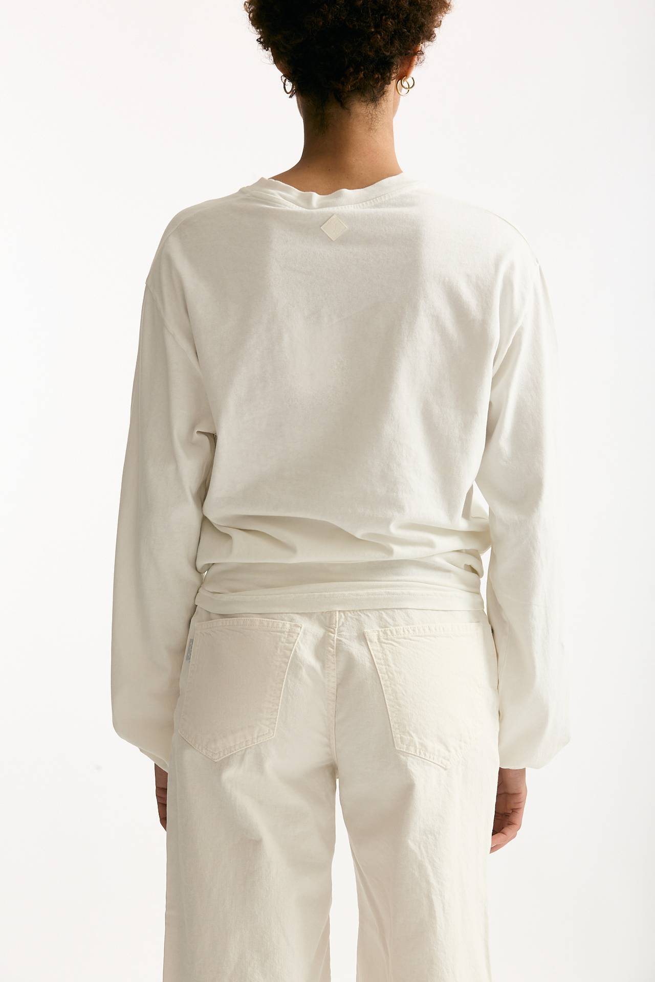 T-shirt girocollo over bianco women Haikure - 2