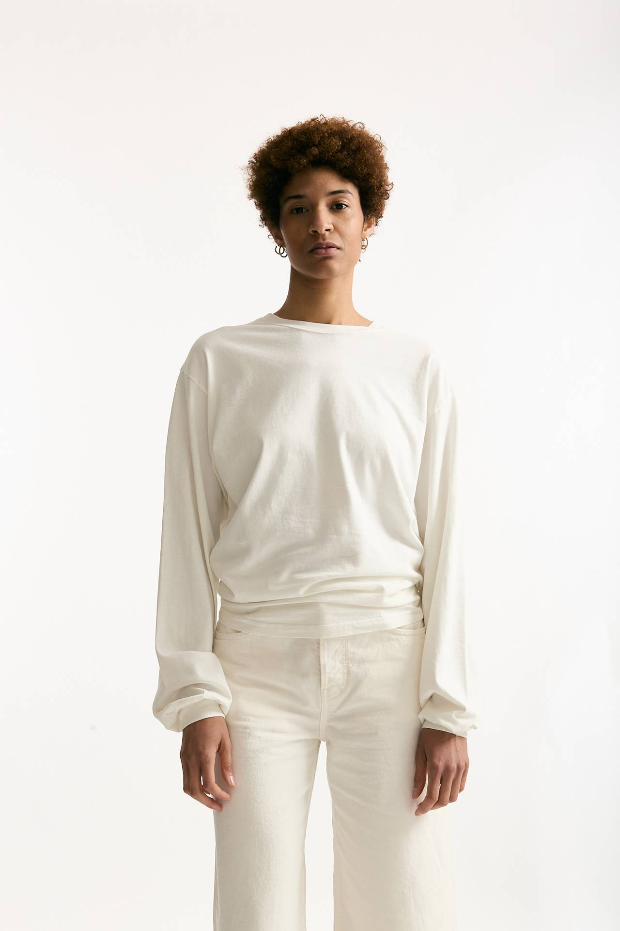 T-shirt girocollo over bianco women Haikure - 3