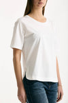 T-shirt in cotone bianco women Herno - 4