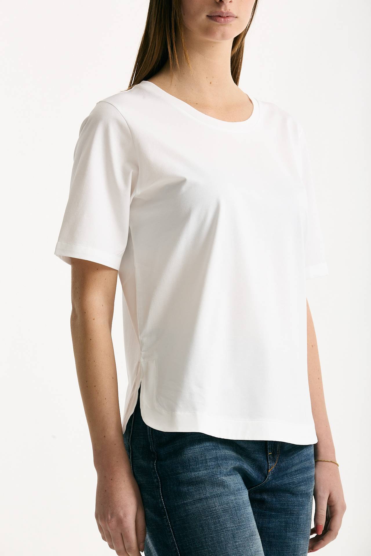 T-shirt in cotone bianco women Herno - 4