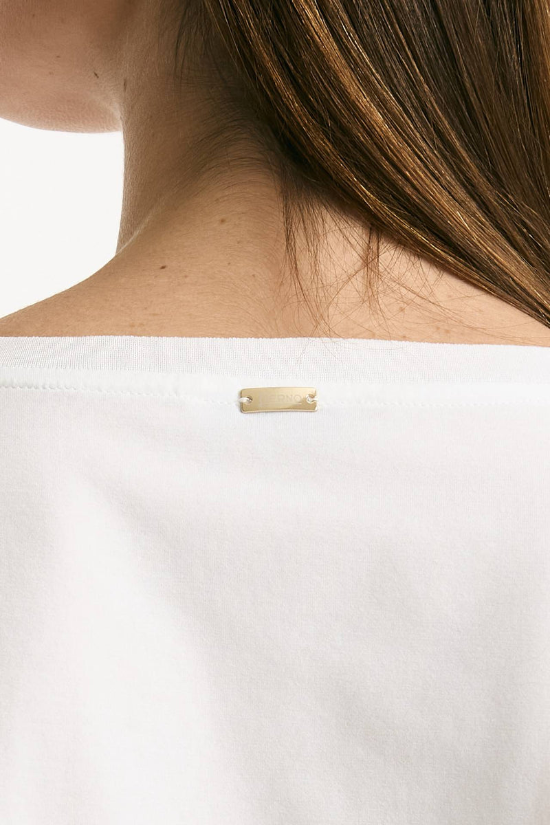 T-shirt in cotone bianco women Herno - 6