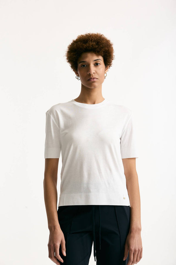 T-shirt in lyocell bianco women Herno