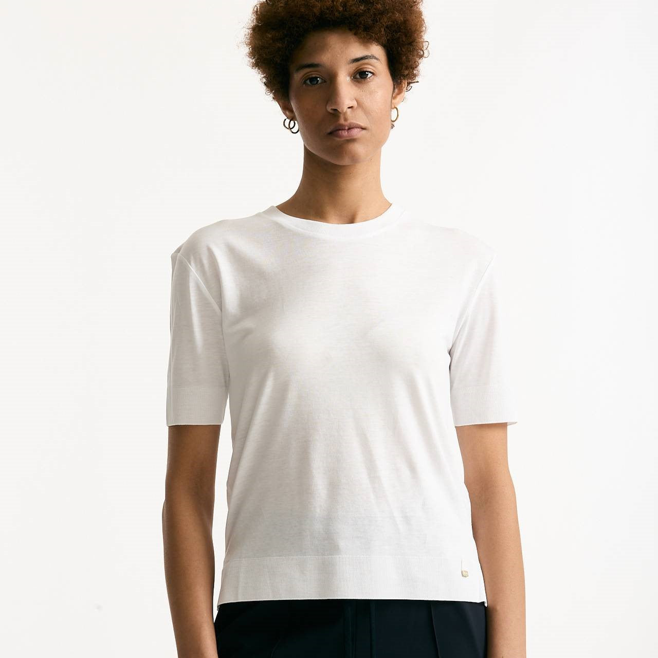 T-shirt in lyocell bianco women Herno - 6