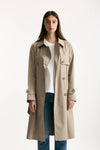 Trench in cotone idrorepellente tortora women Herno - 1