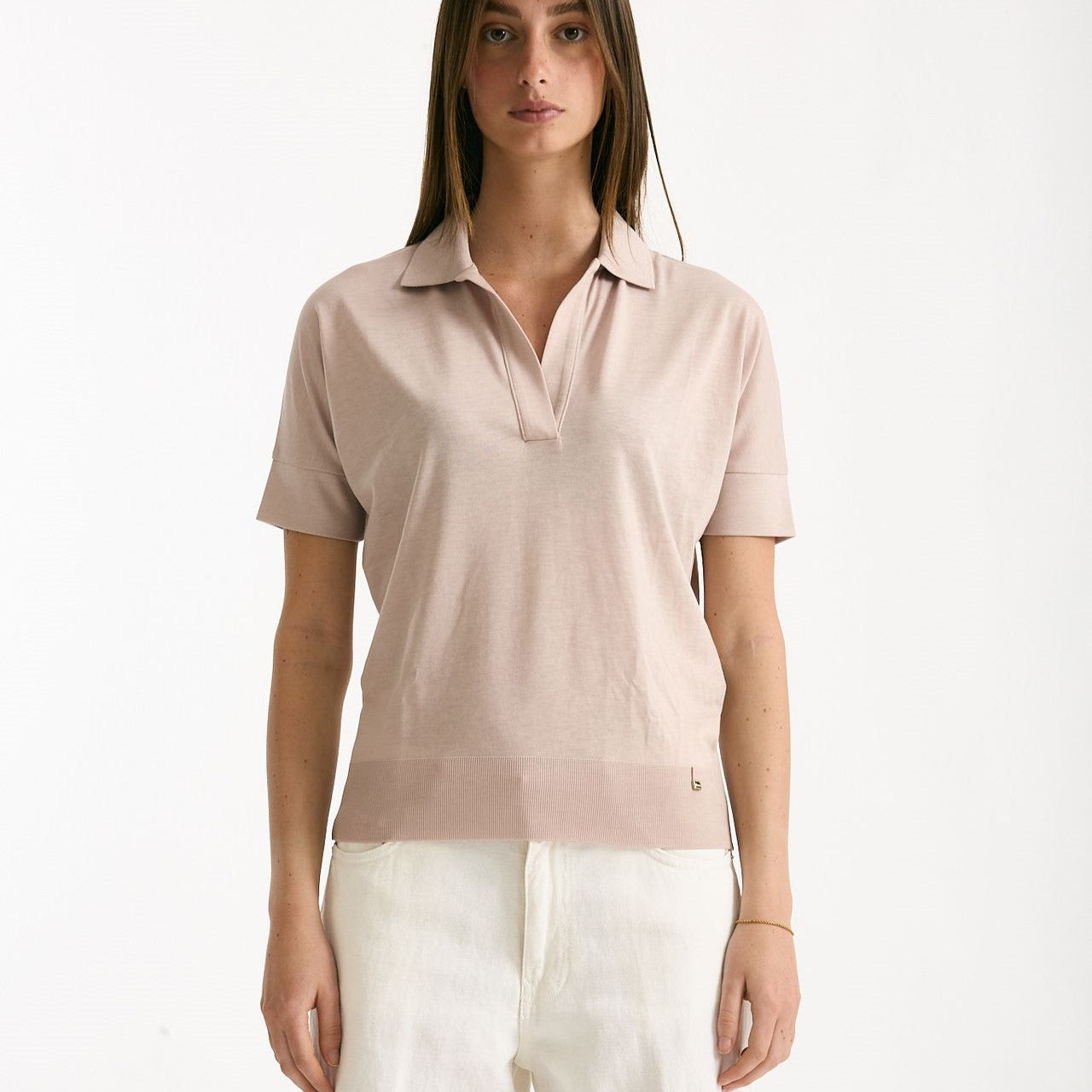 Polo in lyocell rosa women Herno - 8