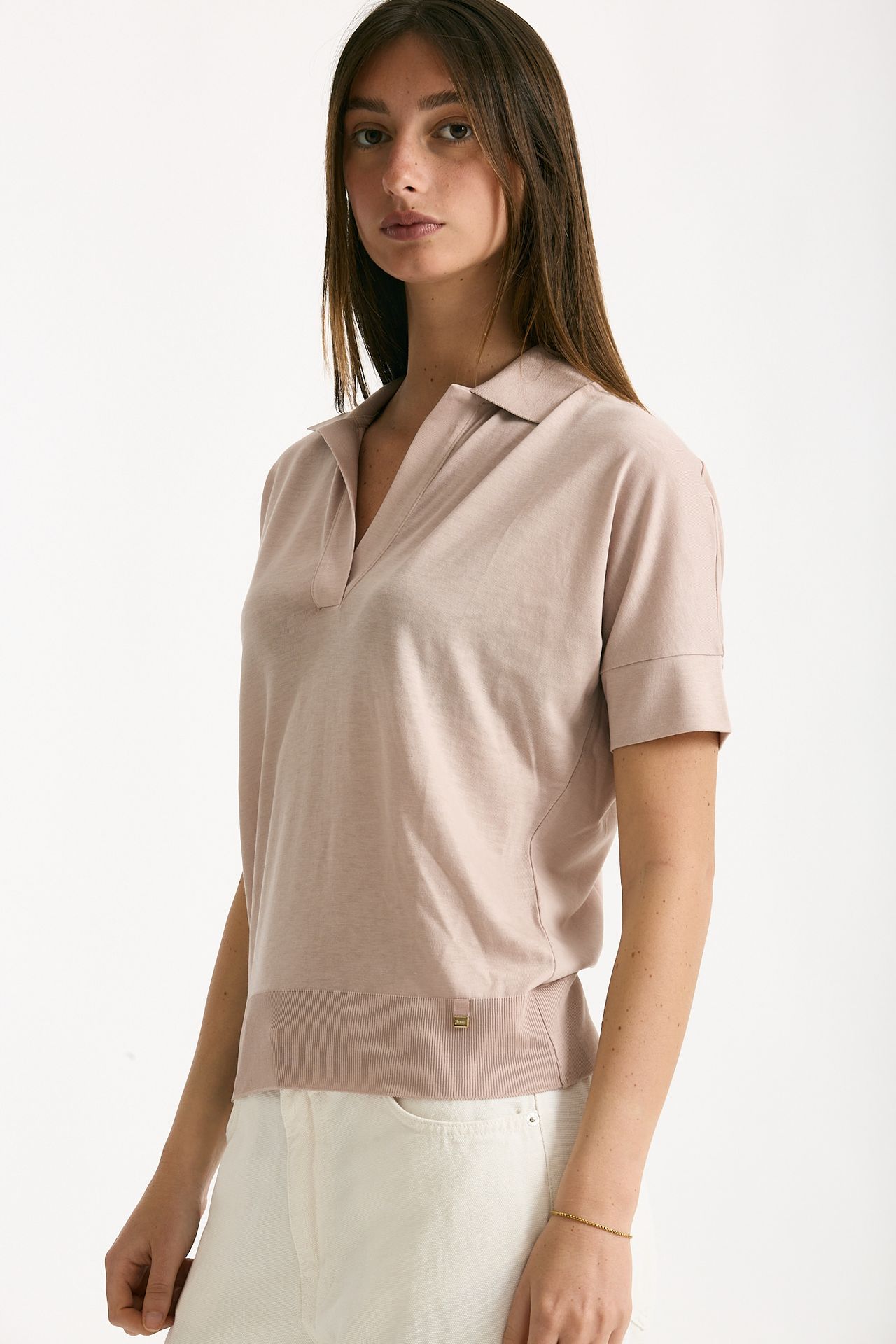 Polo in lyocell rosa women Herno - 3