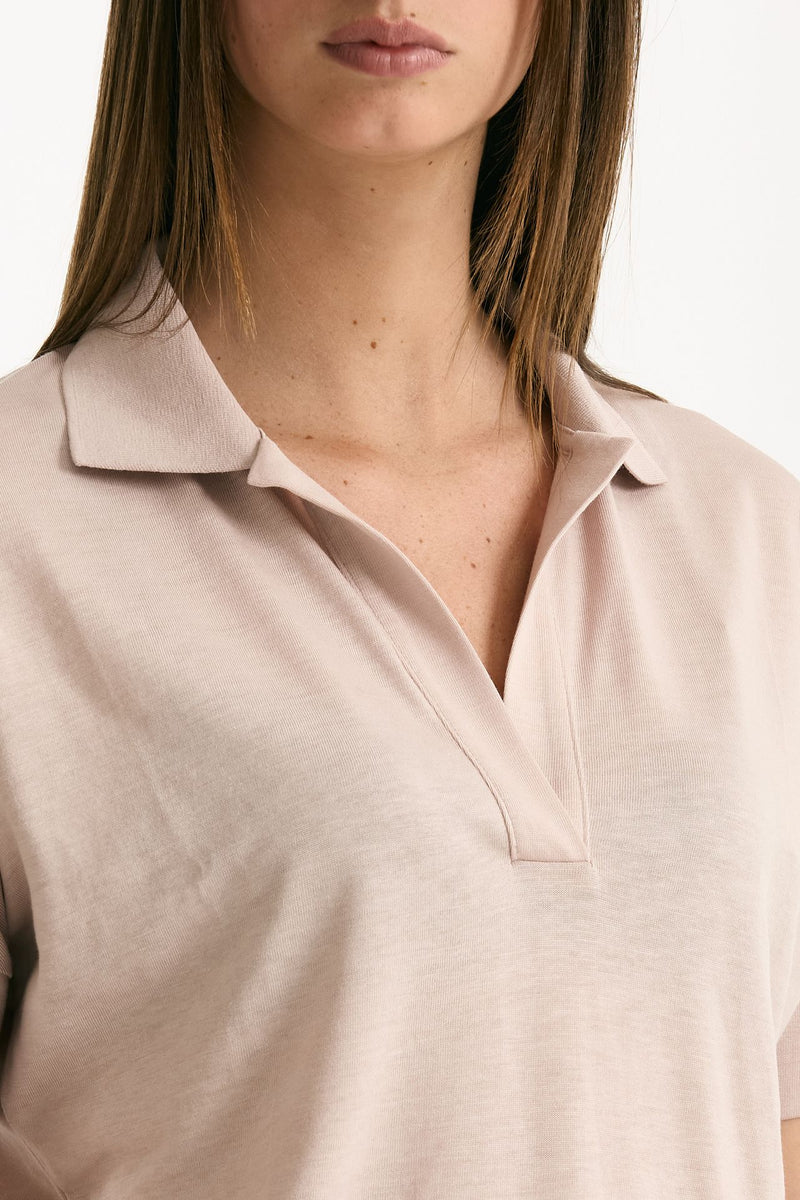 Polo in lyocell rosa women Herno - 7