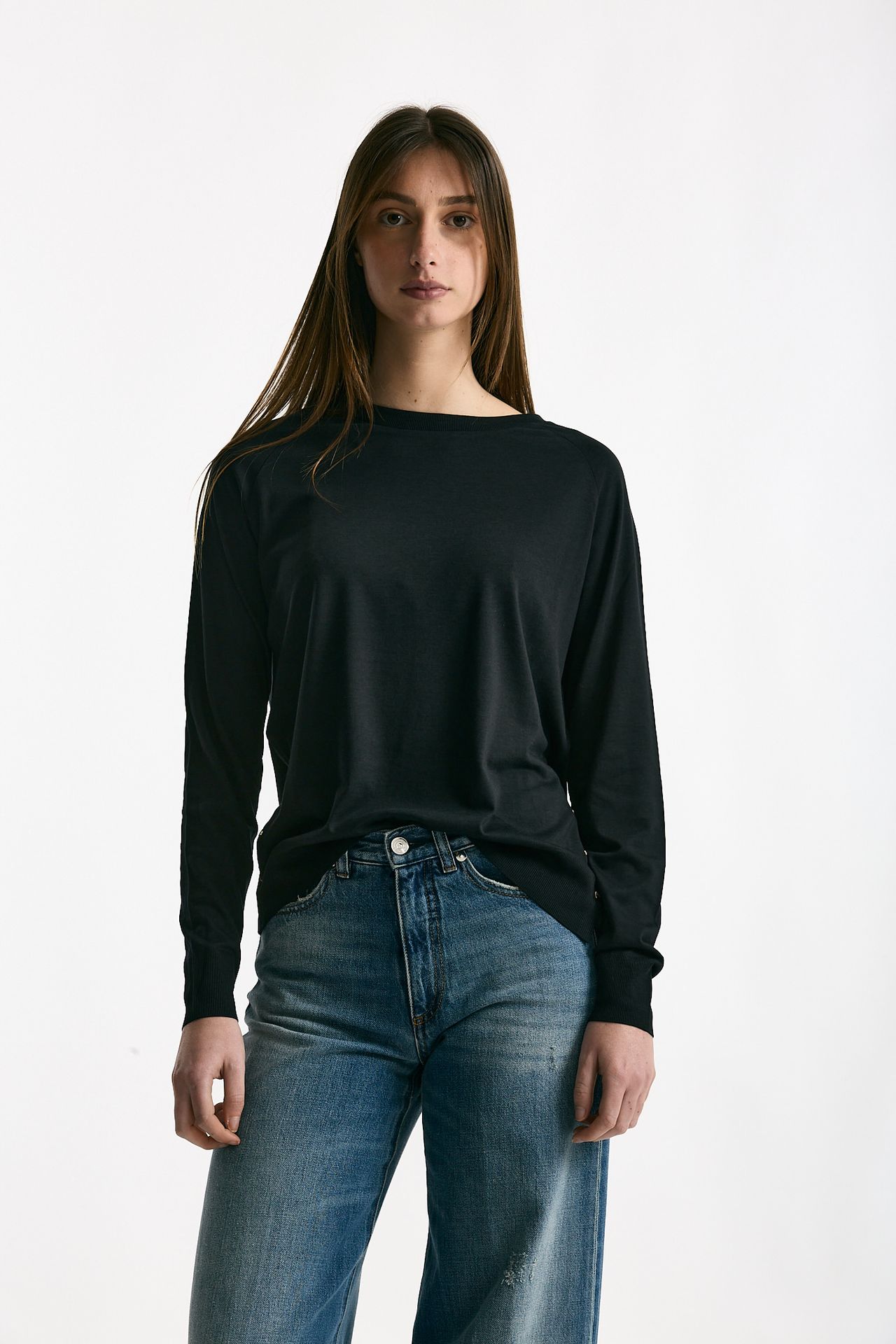 Maglia girocollo nero women Herno - 1
