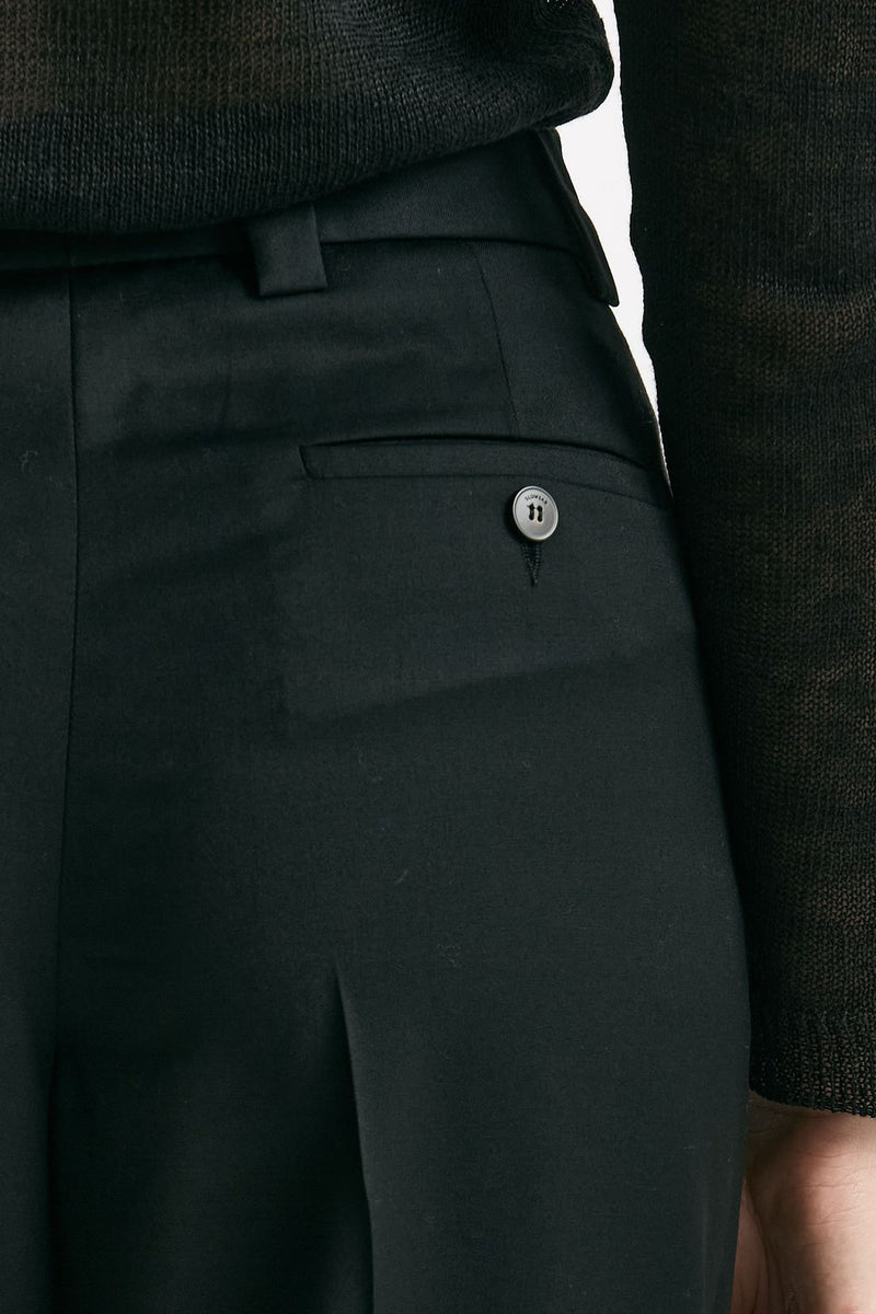 Pantalone ampio NEERA in fresco lana nero women Incotex - 6