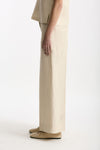 Pantalone ampio TINA in viscosa beige women Incotex - 3