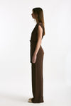 Tuta in misto seta marrone women Incotex - 2