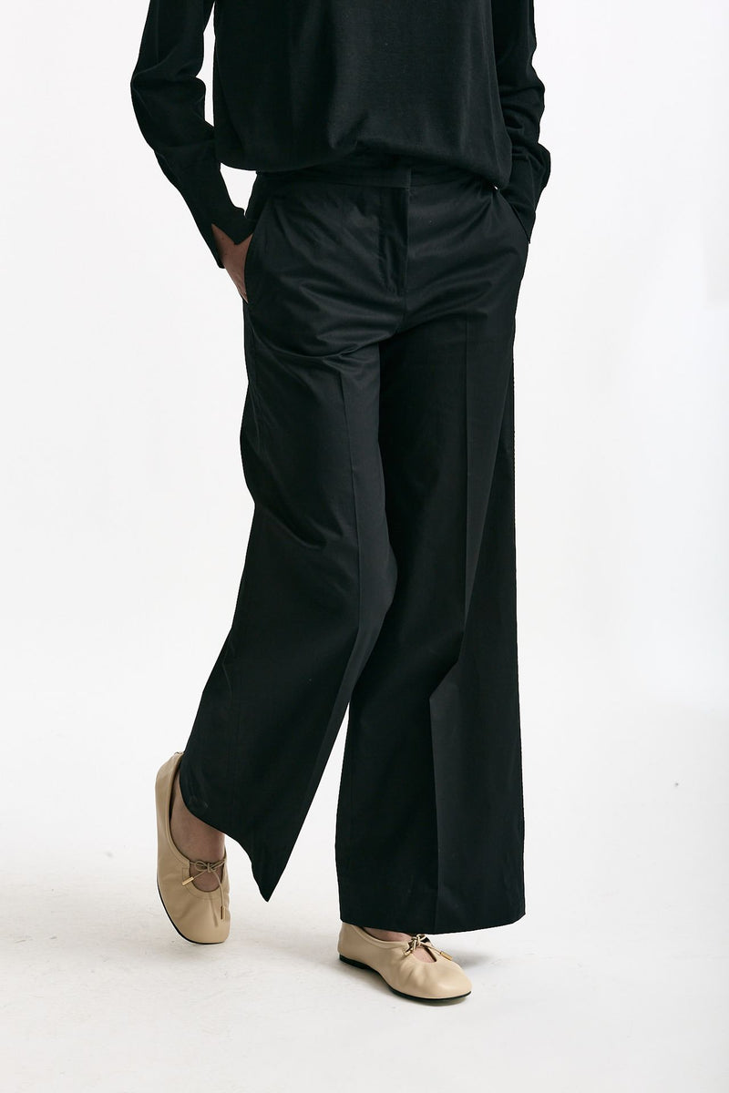 Pantalone ampio TINA nero women Incotex - 4