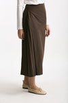 Gonna midi in cotone marrone women Incotex - 3