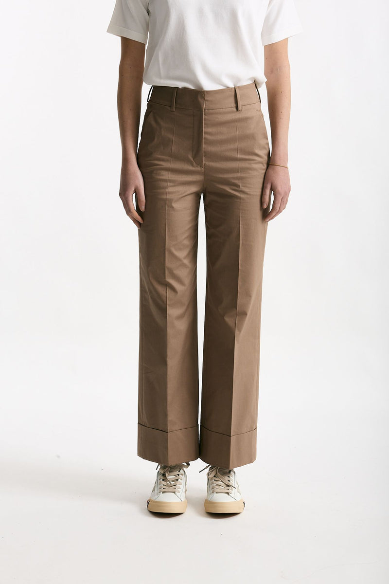 Pantalone in cotone ARLYS terra women Incotex - 1