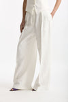 Pantalone vita alta in viscosa bianco women Iro - 2