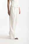 Pantalone vita alta in viscosa bianco women Iro - 1