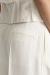 Pantalone vita alta in viscosa bianco women Iro - 6
