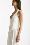 Gilet scollato in viscosa bianco women Iro - 2