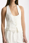 Gilet scollato in viscosa bianco women Iro - 4