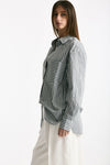 Camicia over rigata rigata grigia e bianca women Iro - 2