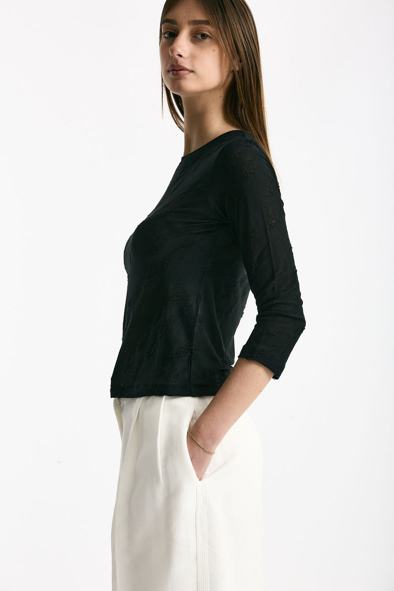 T-shirt girocollo lavorata nero women Iro - 2