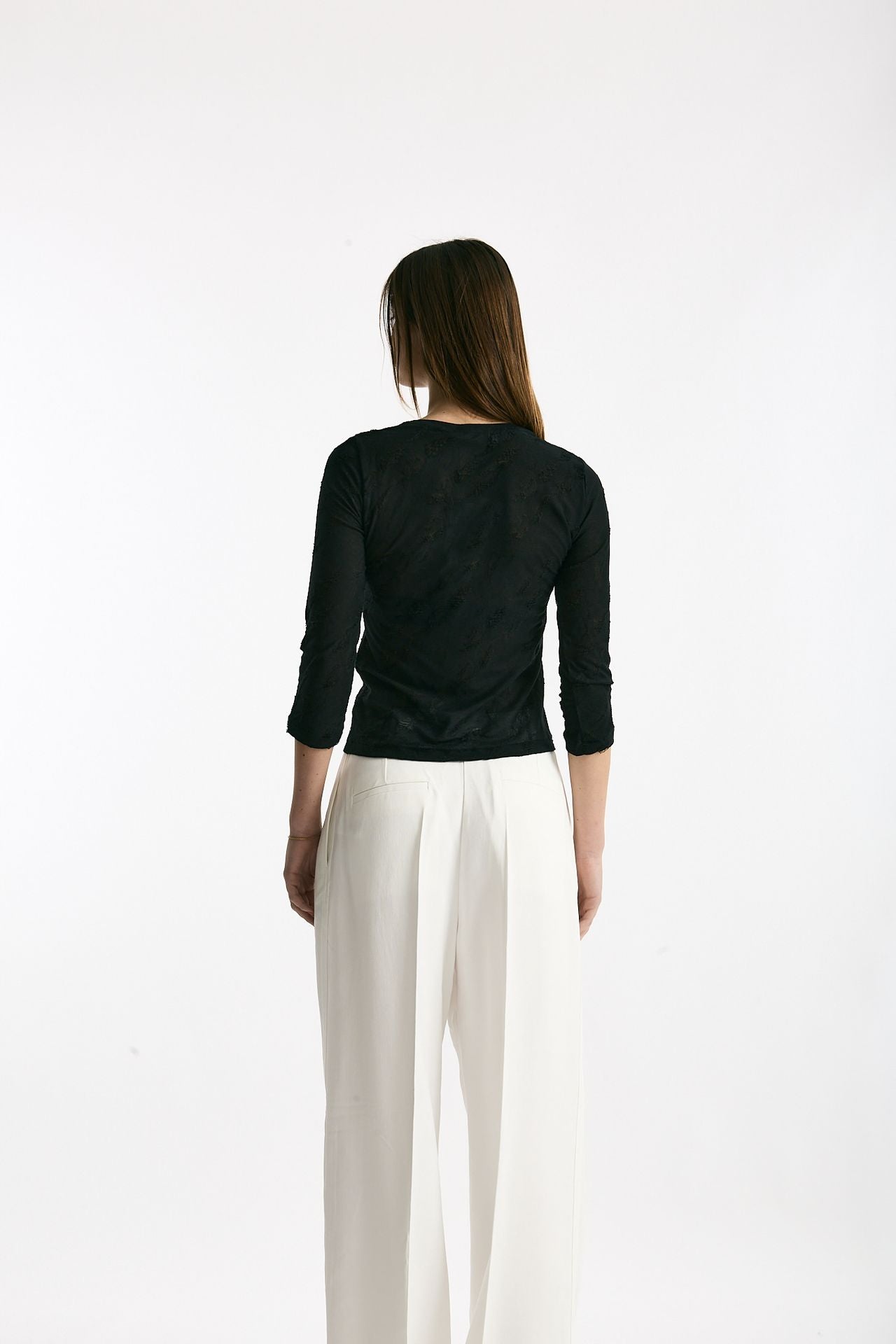 T-shirt girocollo lavorata nero women Iro - 3