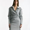Abito rigato rigato grigio e bianco women Iro - 6