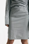 Abito rigato rigato grigio e bianco women Iro - 5