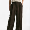 Pantalone vita alta in viscosa marrone women Iro - 7