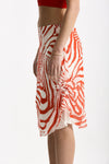 Gonna vita regolare in fantasia bianco e rosso women Iro - 3