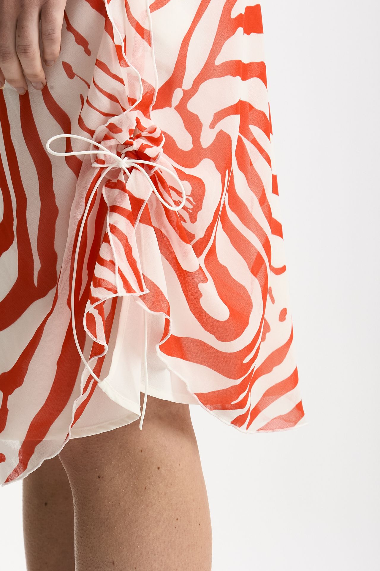 Gonna vita regolare in fantasia bianco e rosso women Iro - 4