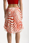 Gonna vita regolare in fantasia bianco e rosso women Iro - 5