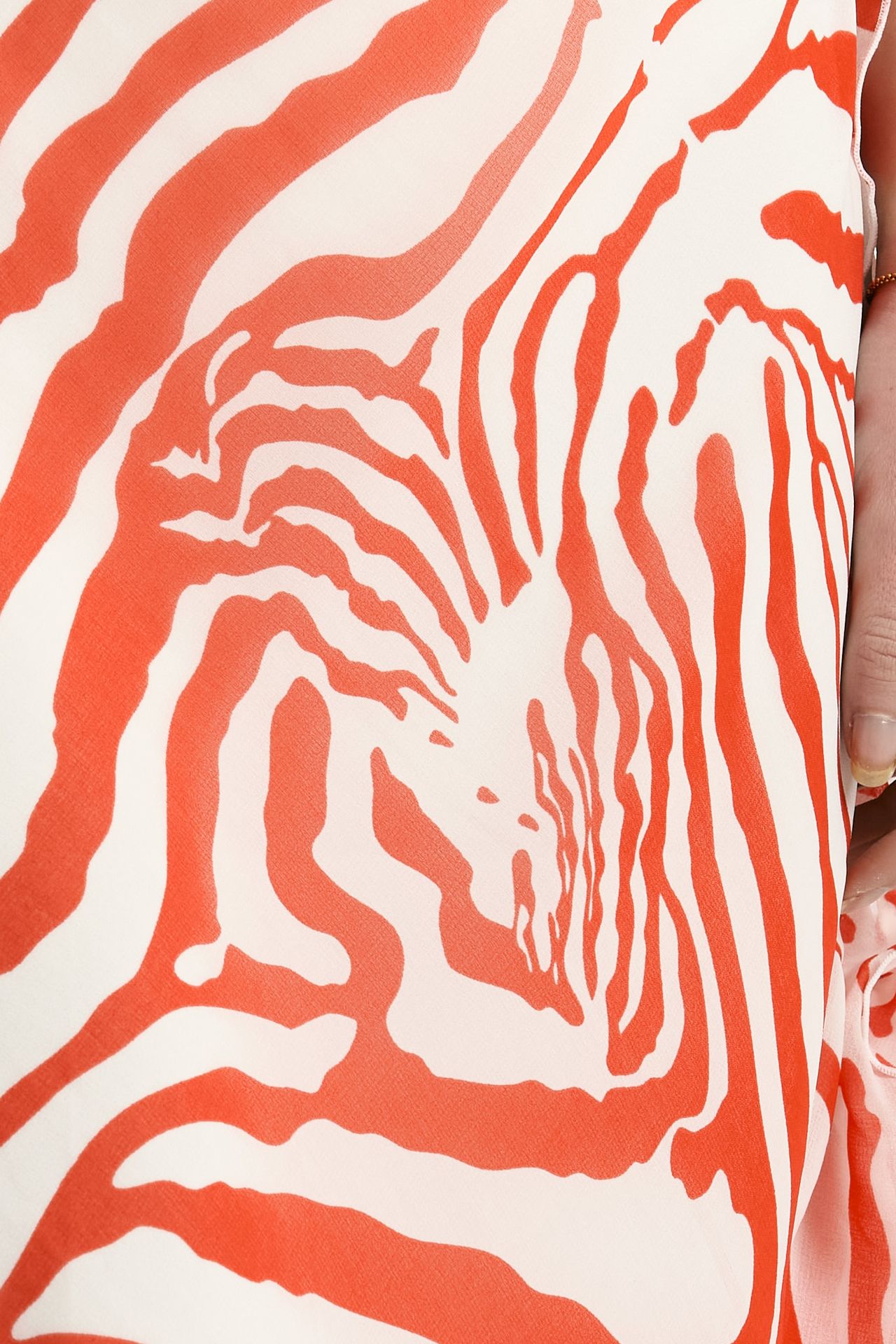 Gonna vita regolare in fantasia bianco e rosso women Iro - 6