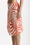Gonna vita regolare in fantasia bianco e rosso women Iro - 7