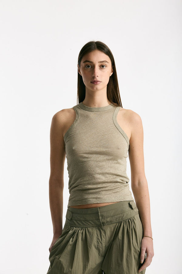 Top in lino verde women Iro