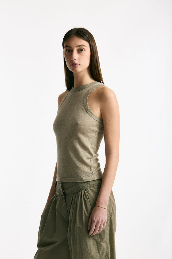 Top in lino verde women Iro