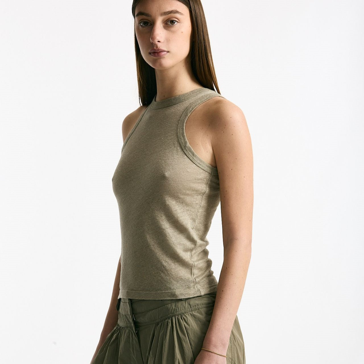 Top in lino verde women Iro - 5