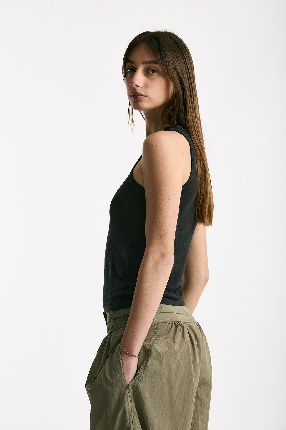 Top in lino nero women Iro - 1