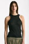 Top in lino nero women Iro - 4