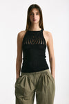 Top girocollo lavorato nero women Iro - 1