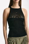 Top girocollo lavorato nero women Iro - 4