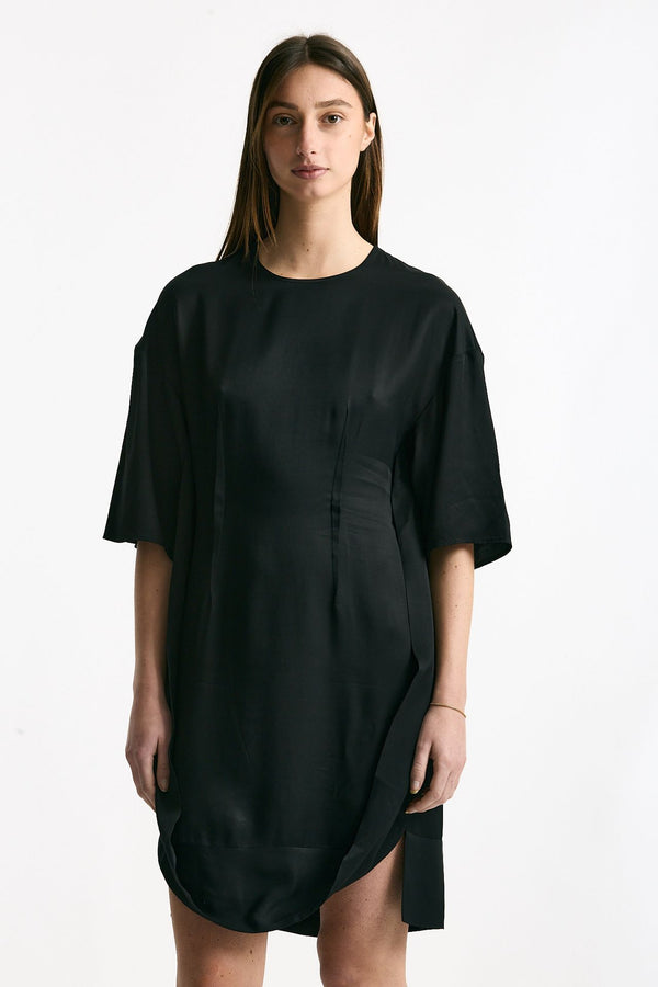 Abito girocollo in viscosa nero women Iro